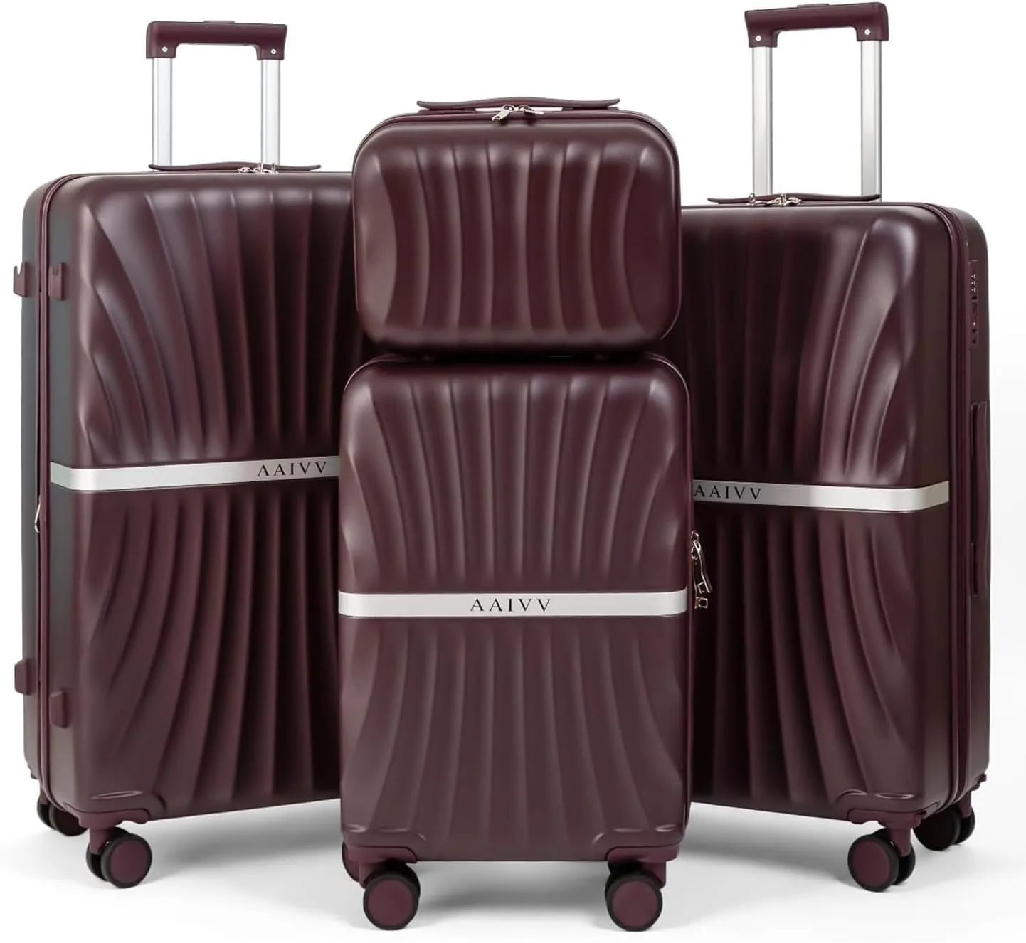4-piece expandable luggage set — image 1