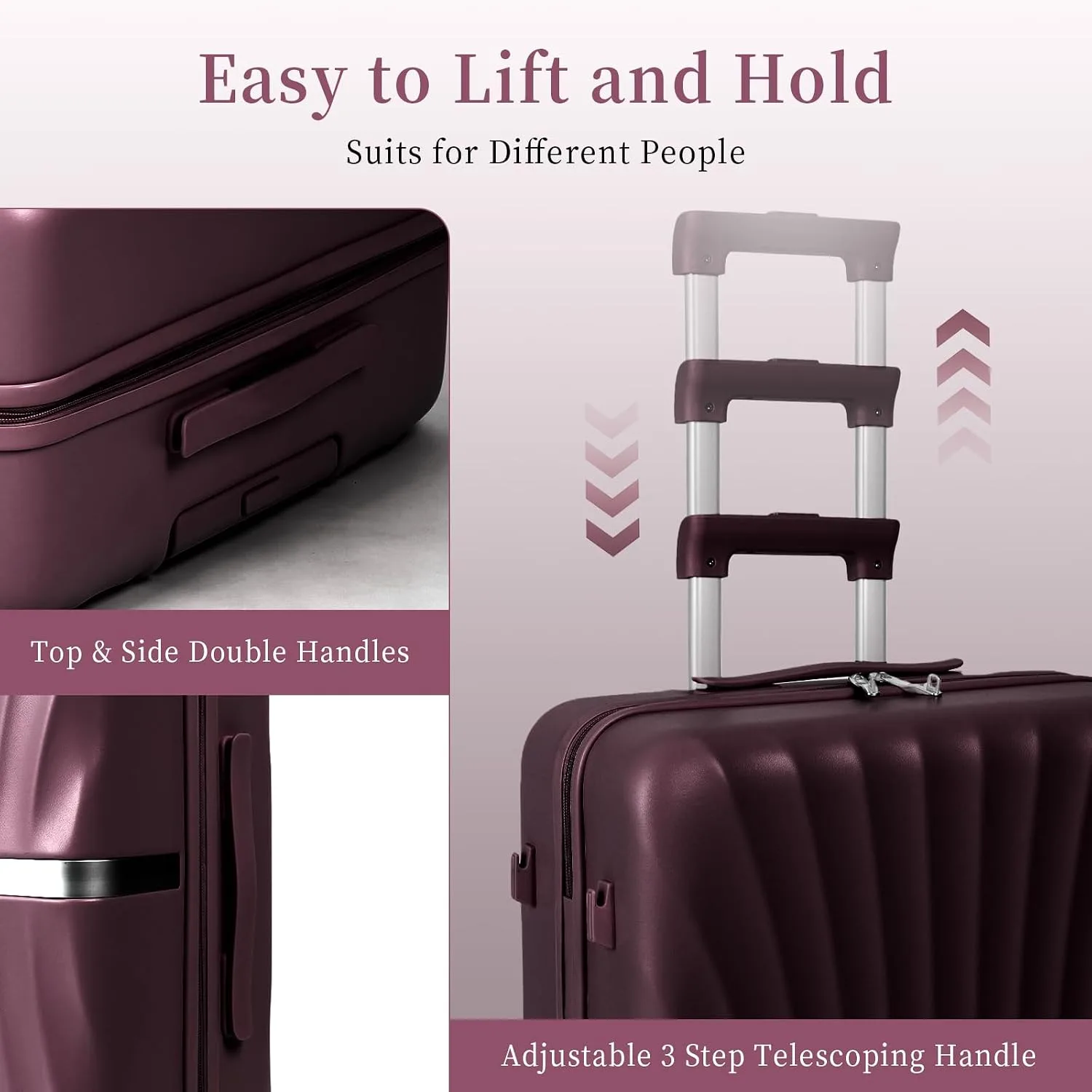 4-piece expandable luggage set — image 12